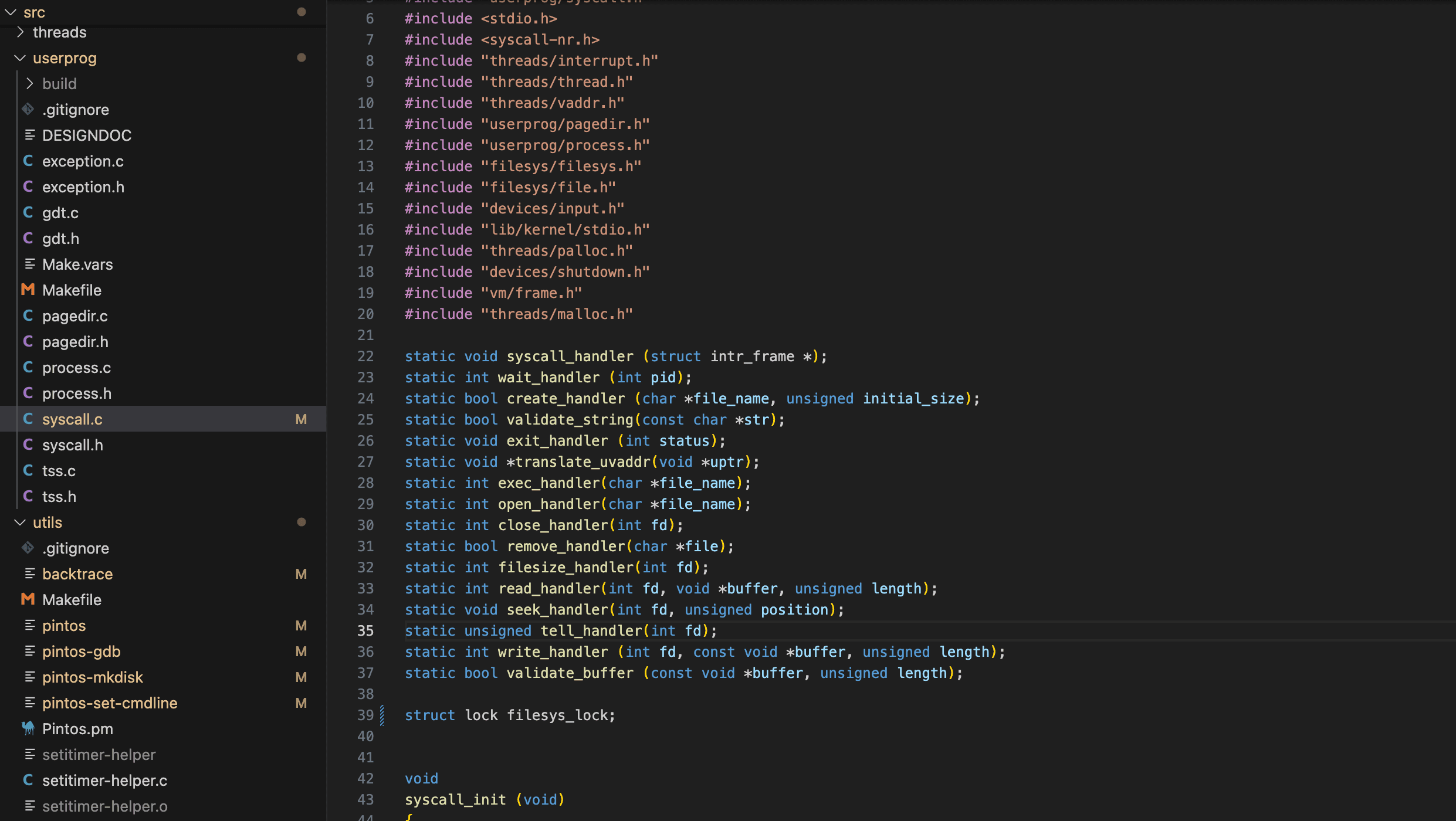 pintOS Project Image